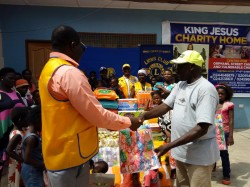 Lion club donates to KJCH.