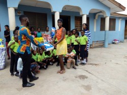 A school donate to KJCH